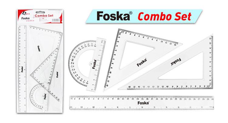 Math Set with Ruler Triangles Protractor