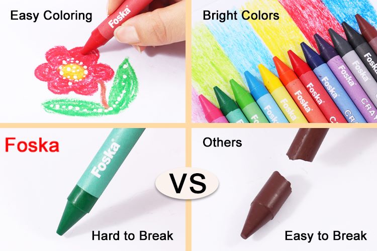 12 colors jumbo crayon