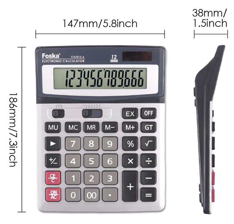 12 digits calculatore for office