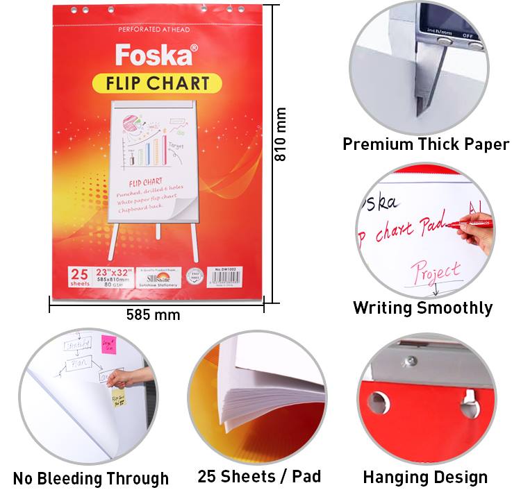 custom flip chart paper