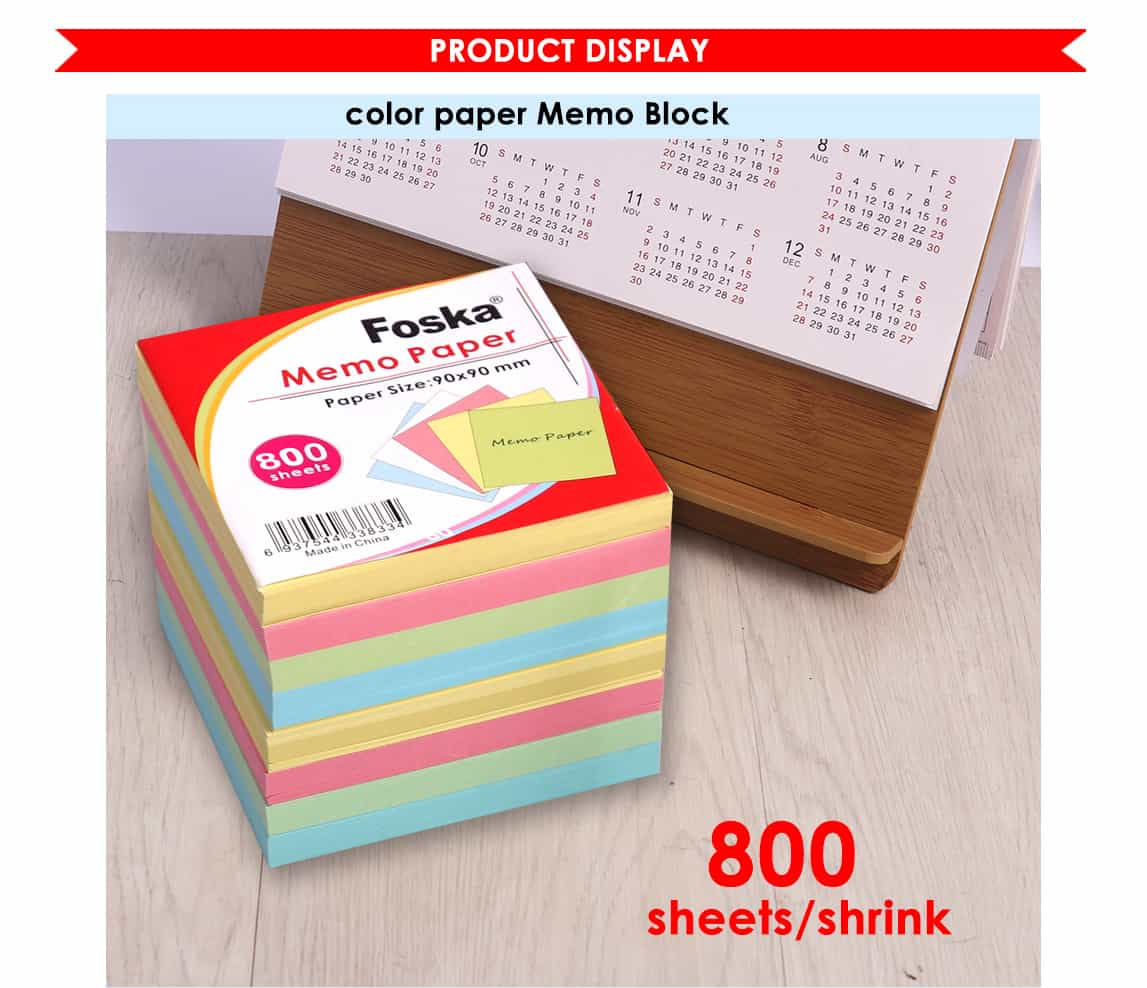 800 sheets memo pads