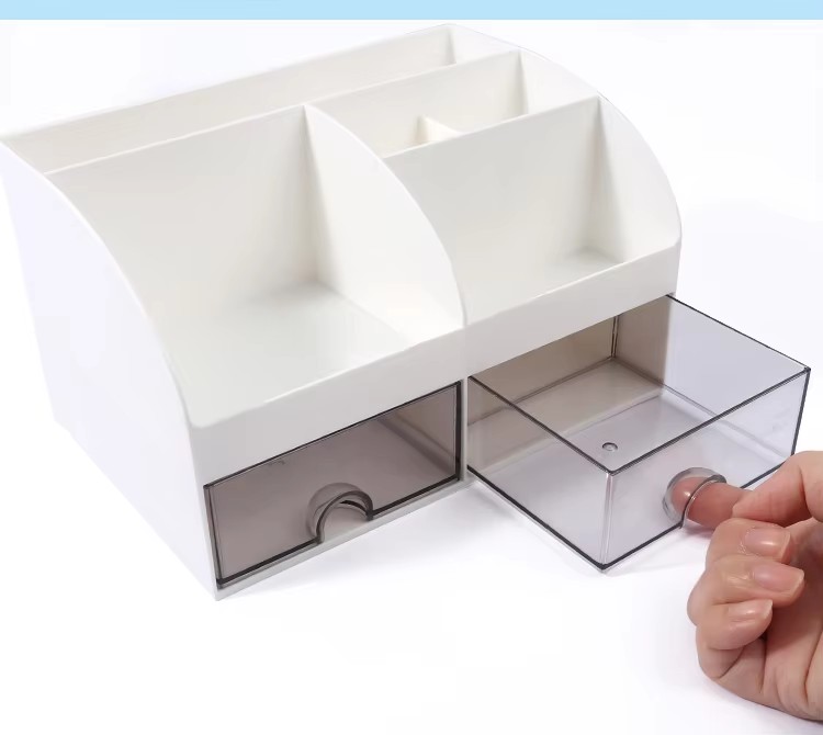 Plastic desktop storage box for school