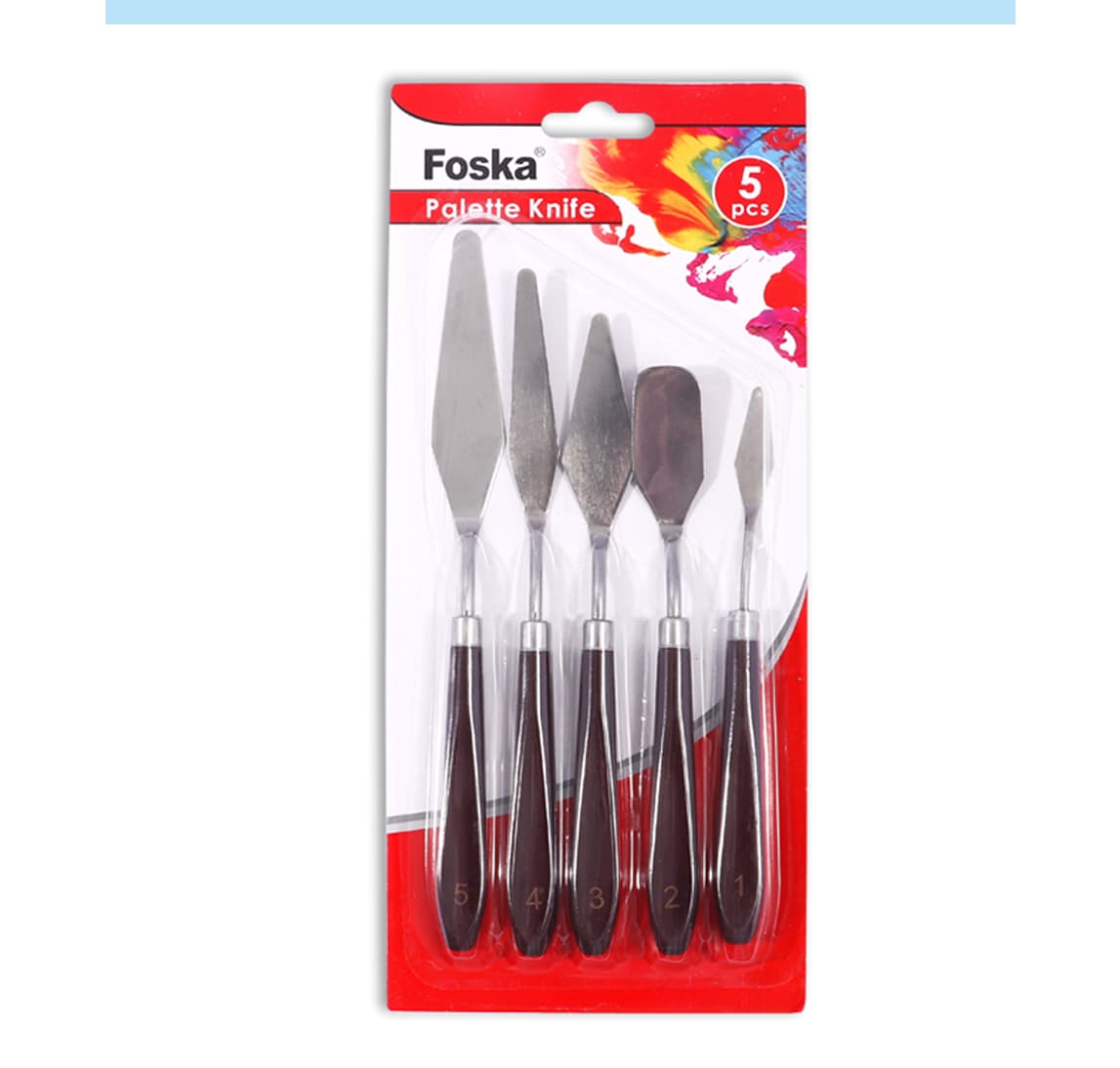 5 Different Size Palette Knife Set