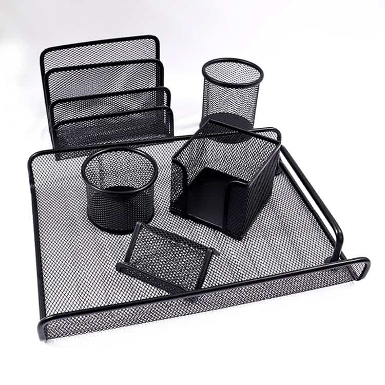 Mesh Desk Organizer with File Holder