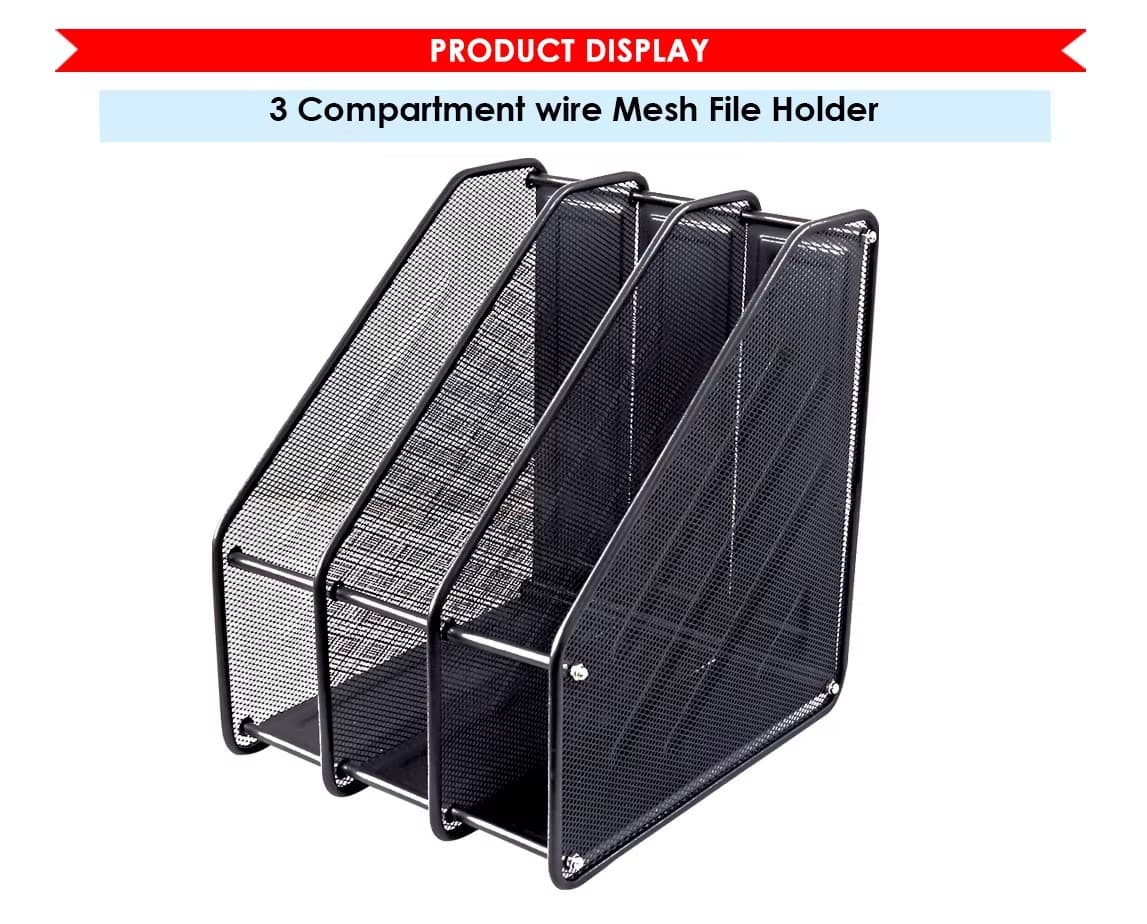 3 Compartment File Holder