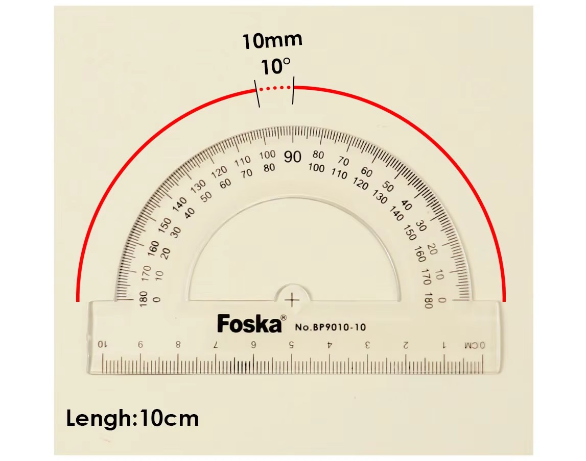 10cm Protractor ruler