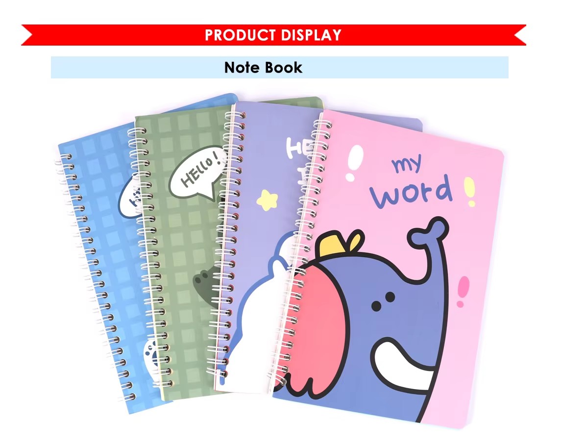 colorful printing notebook