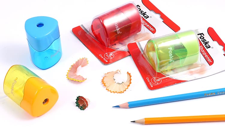 red,blue,yellow,green sharpener