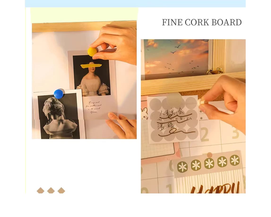  cork+white board
