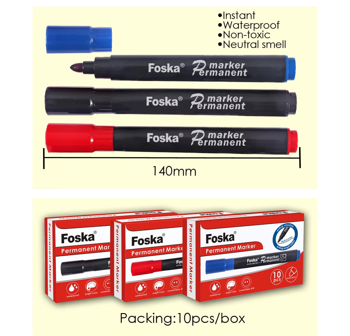 Assorted Colors Permanent Markers
