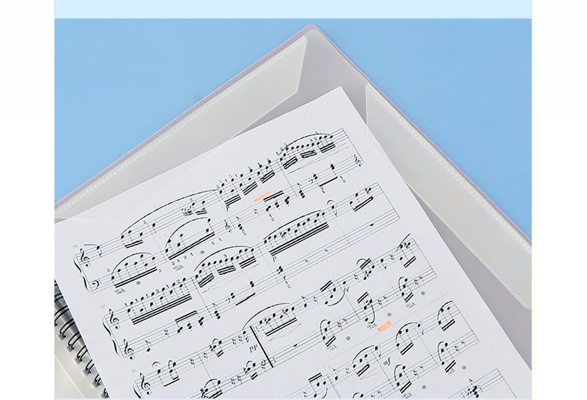 Colorful Music sheet folder