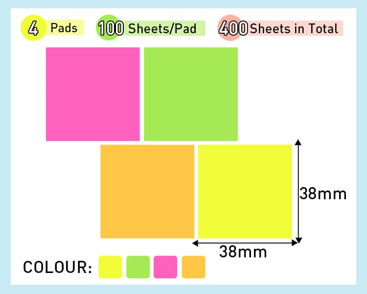 Square Style Stick Notes