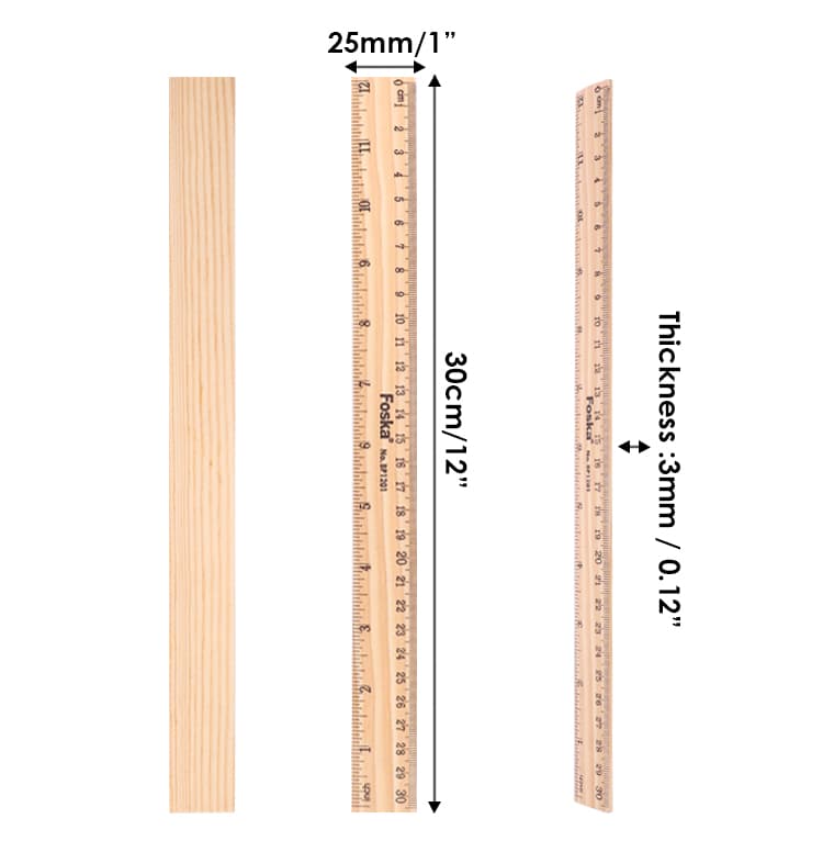 Natural Wood Ruler