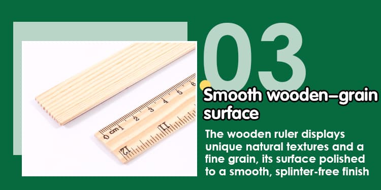Smooth Wooden Ruler 