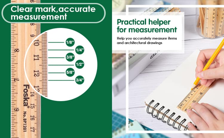 Good Quality Wooden Ruler 