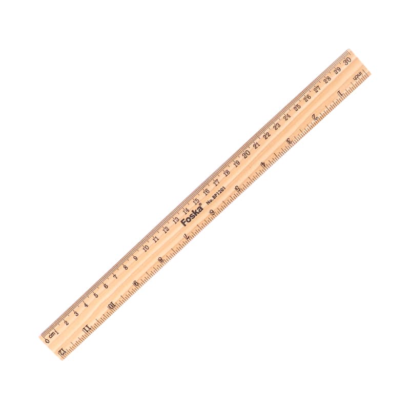 30cm Wooden Ruler