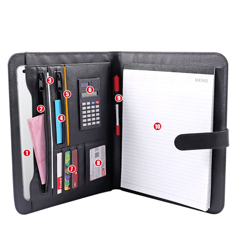 Tablet Compartment Multifunctional Portfolio 