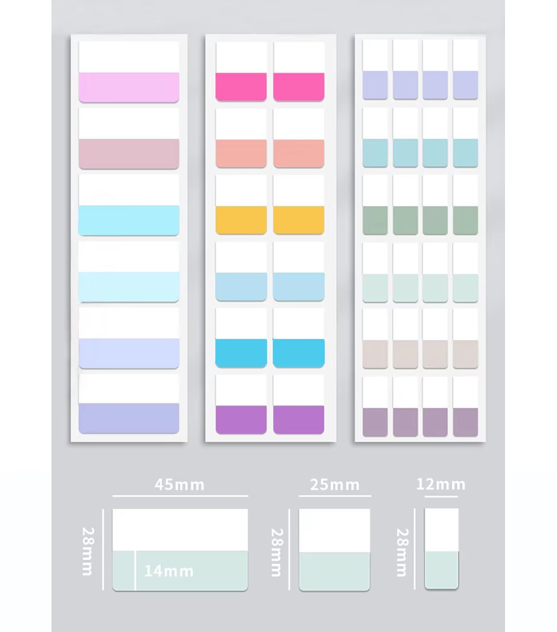 Colored Book Flags Tabs