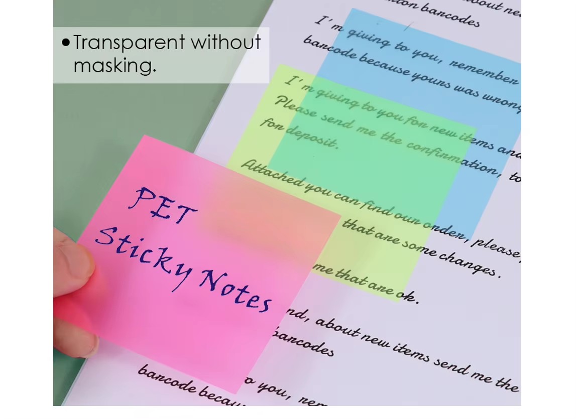 Plastic Sticky Notes Plastic Sticky Notes