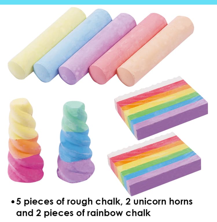 Unicorn Horns Rainbow Chalk