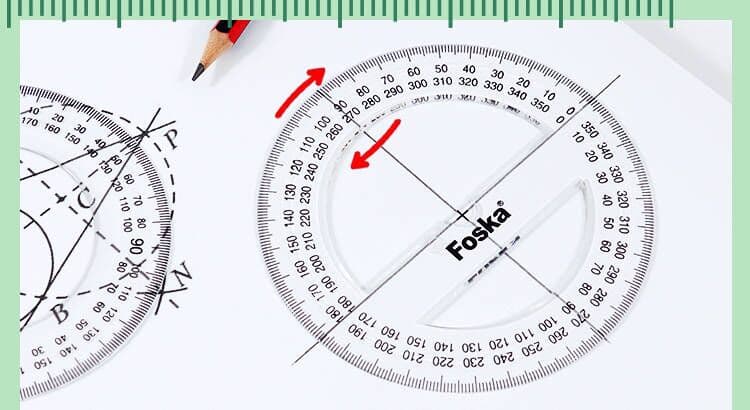 Bidirectional Design Protractor