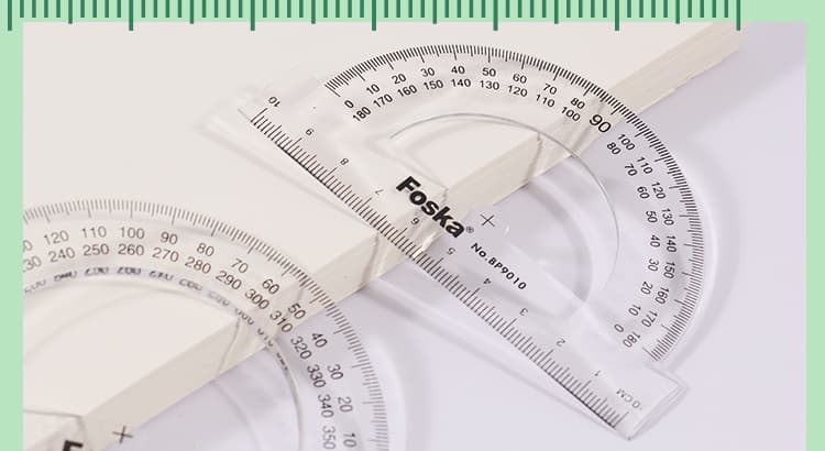 plastic material Protractor