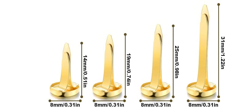 25mm  Paper Fasteners