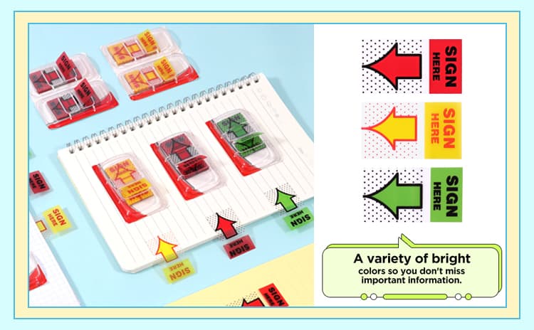 Assorted Colors Sticky Index