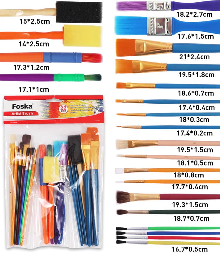 Brushes for Oil and Watercolor Painting