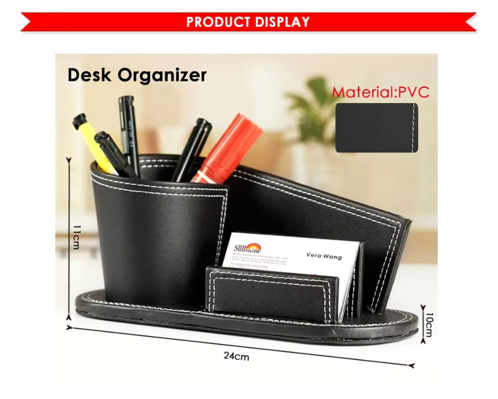 Leather PVC Pen Holders