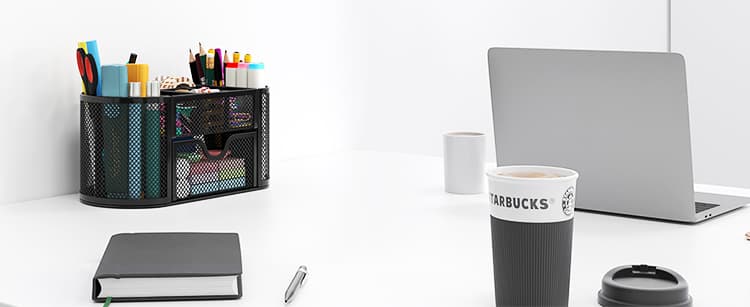Black Desk Organizer