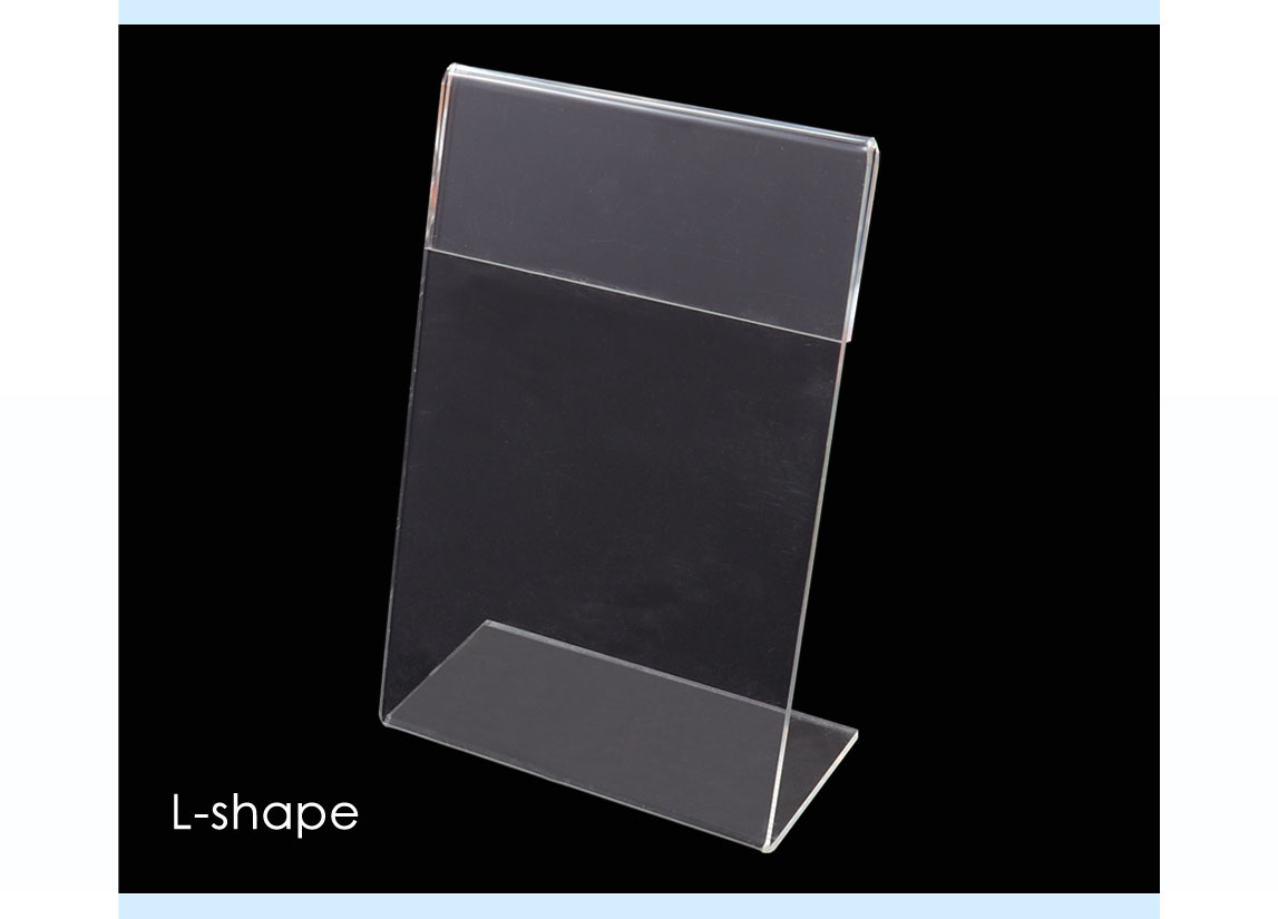 Transparent Acrylic sign holder