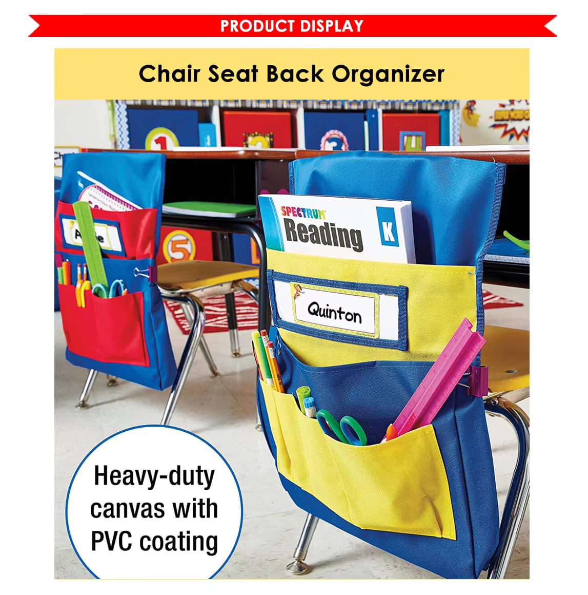 Chair Seat Back Organizer