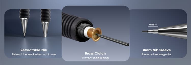 0.5mm lead mechanical pencil