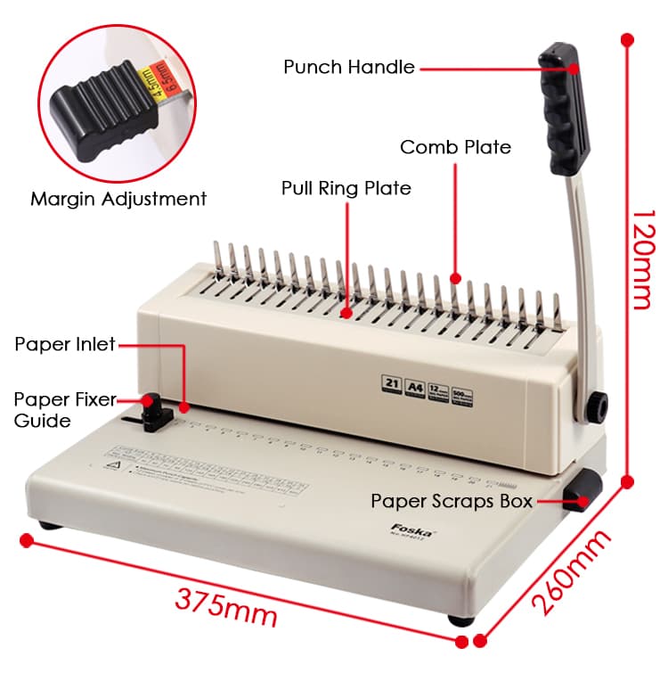 Manual Comb Binding Machine