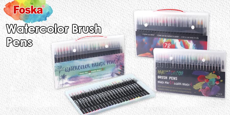 Water color brush pens