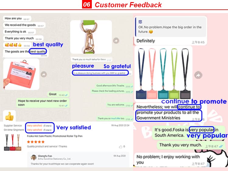 Feedback for PU Badge Holder Feedback for PU Badge Holder