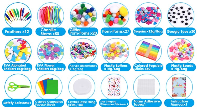 Colorful Arts and Crafts Set Colorful Arts and Crafts Set