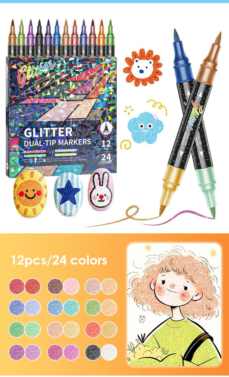 12colors Dual-tip Marker 12colors Dual-tip Marker