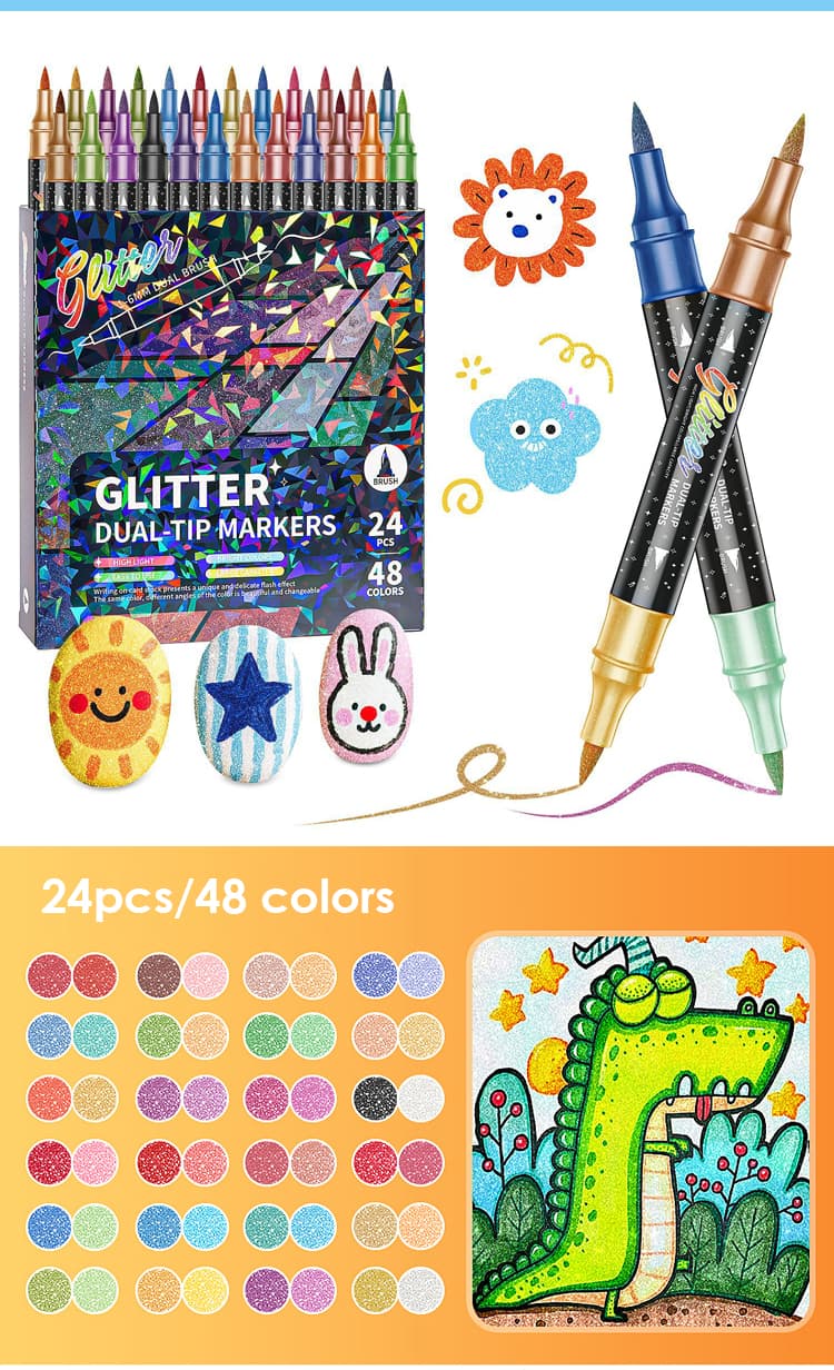 24 colors dual tip marker 24 colors dual tip marker