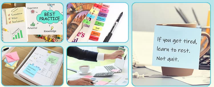 Different Colors Sticky Notes Set Different Colors Sticky Notes Set