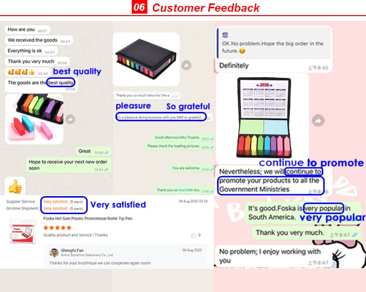 Feedback for Sticky Notes Set Feedback for Sticky Notes Set
