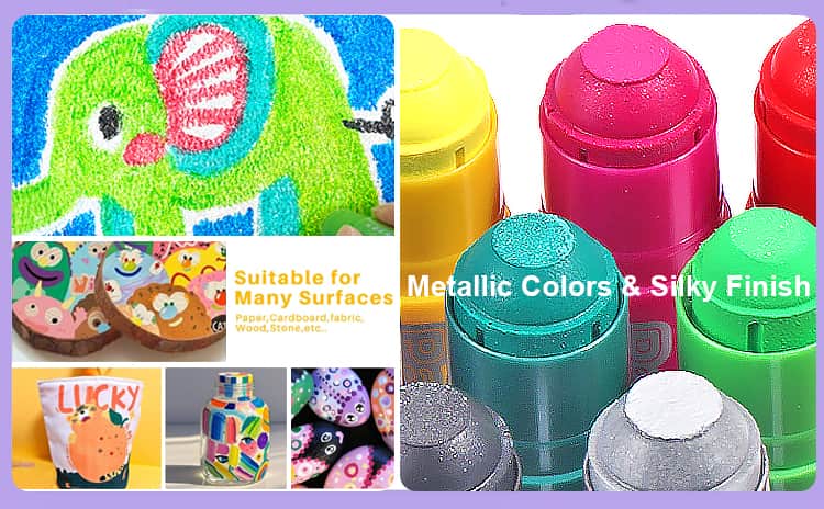 12 Colors Paint Sticks