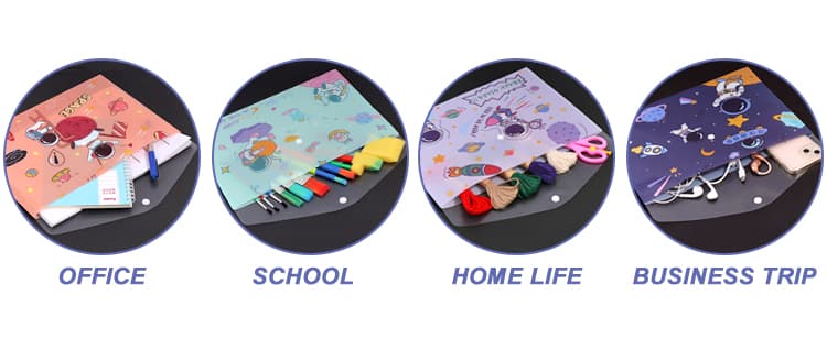 Colorful Buckled File Pocket