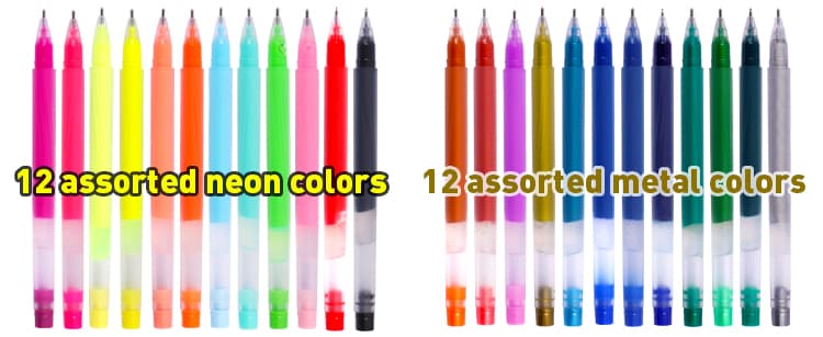 Metallic Gel Pens