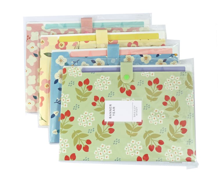 Flower Printed Portfolio Folder