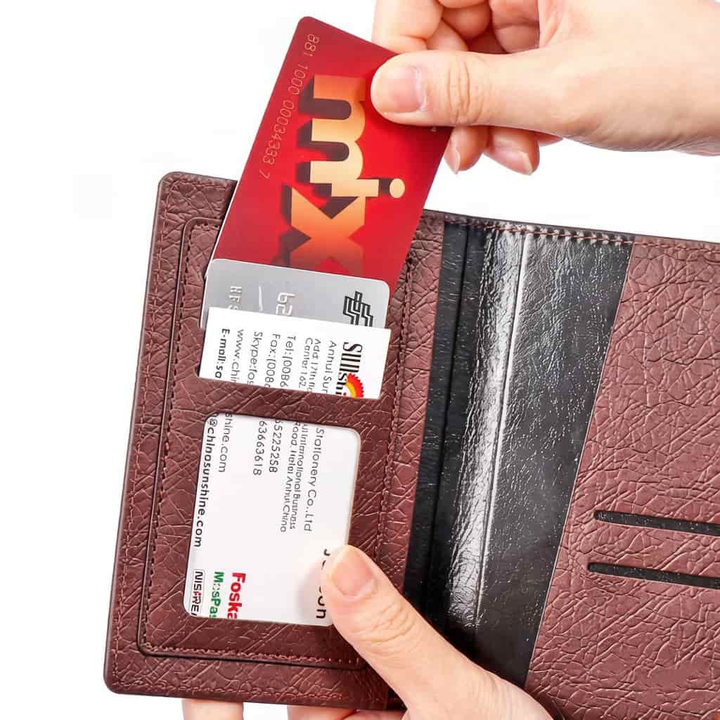 PU Passport Case with Multi Card