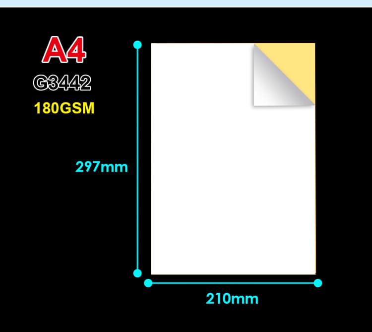 A4 Gloss Laser Printing Label