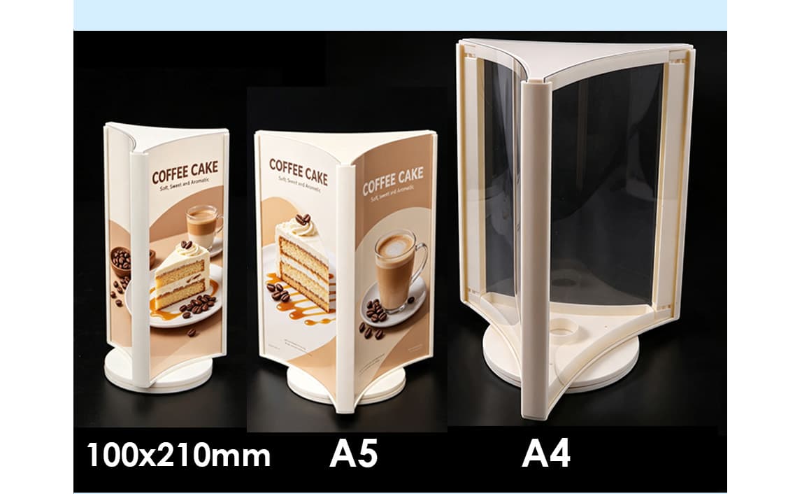 Acrylic Three-Sided Rotating Stand Acrylic Three-Sided Rotating Stand